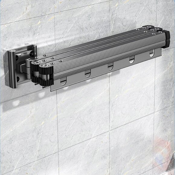 SOGA 93.2cm Wall-Mounted Clothing Dry Rack - Picture 8 of 10